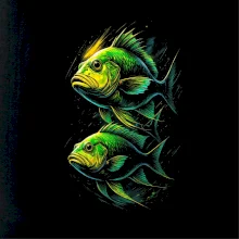 Nákres Ryby v harmonii