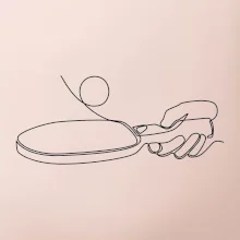 Stolní tenis jedním tahem