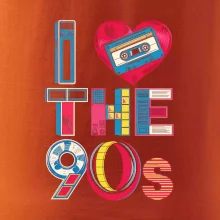 I love 90s - srdce a kazeta