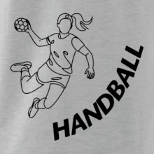 Handball nápis šikmo 1