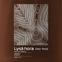 Lysá hora - vrstevnice v obdélníku