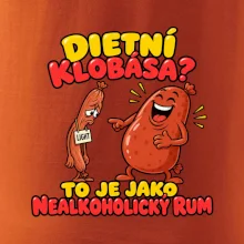Dietní klobása jako nealkoholický rum