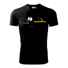 Bagrista v kruhu - vlastní nápis