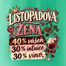 Listopadová žena čtyřicet procent vášeň třicet intuice