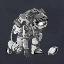 Americký fotbal astronaut