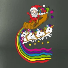Santa a jednorožci (Pecka design)