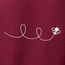 Dráha letu včely - smyčka