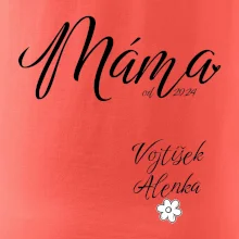 Máma od roku + jména dětí dole vlevo