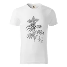 Konopí kytka černobílá