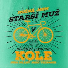 Starší muž - cyklista silniční kolo