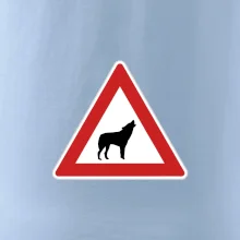 Dopravní značka - Pozor vlk