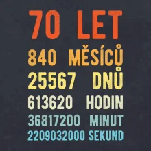 Narozeniny 70 přepočet času