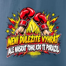 Není důležité vyhrát - komiksové červené boxerské rukavice