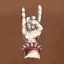 Rocková ruka s náramkem