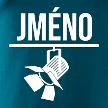 Jméno a nápis na zádech - stage crew