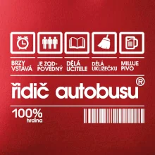 Čárový kód řidič autobusu