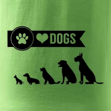 I love dogs - tlapka