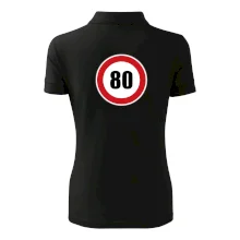 Dopravní značka - omezení rychlosti 80