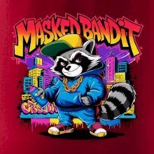 Mýval - masked bandit grafitti