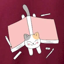 Učení na státnice kočka