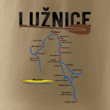 Mapa řeky Lužnice