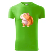 Morče - kreslené, bílo oranžové