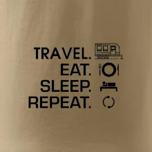 Eat sleep travel - Velký  přívěs