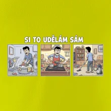 Si to udělám sám - muž s knírkem
