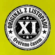 Originál z listopadu černobílá pečeť XI