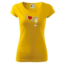 I love you and white wine