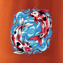 Yin & Yang Koi kapr - červený