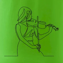 Houslistka jedním tahem