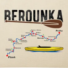 Mapa řeky Berounky