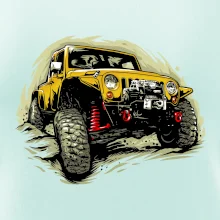 Žlutý offroad s navijákem