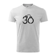 Narozeninové tričko pro policajta - pouta 30