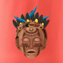 Mayové maska hnědá