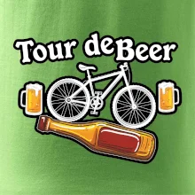 Tour de beer - kolo - pivo a nápis na zádech