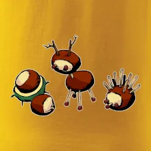 Kaštanová zvířátka - v řadě