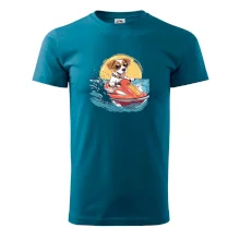 Jack russell teriér na vodním skútru