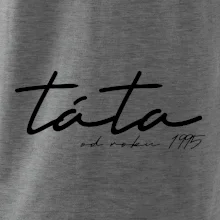 Psací nápis táta s ročníkem