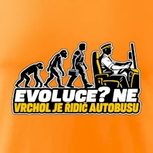 Evoluce vrchol je řidič autobusu