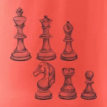 Šachové figurky kreslené