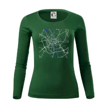 Olomouc - Mapa s vodními toky