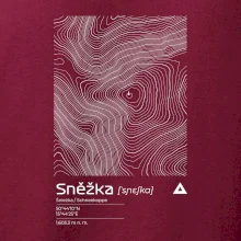 Sněžka - vrstevnice v obdélníku