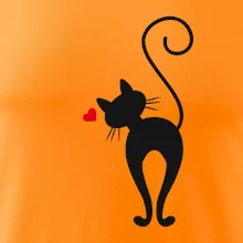 Zamilovaná kočka zezadu