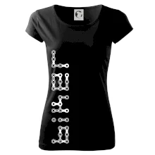 Biker nápis na výšku řetěz