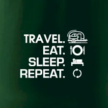 Eat sleep travel - Malý přívěs