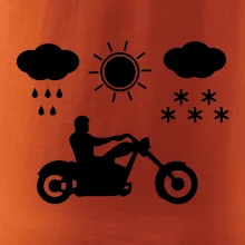 Motorkář za každého počasí - chopper