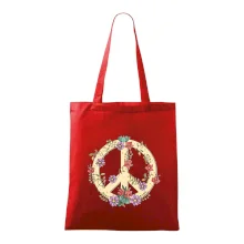 Peace symbol pískový