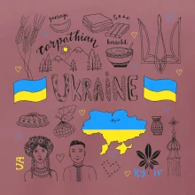 Ukrajina folklor - kreslené obrázky